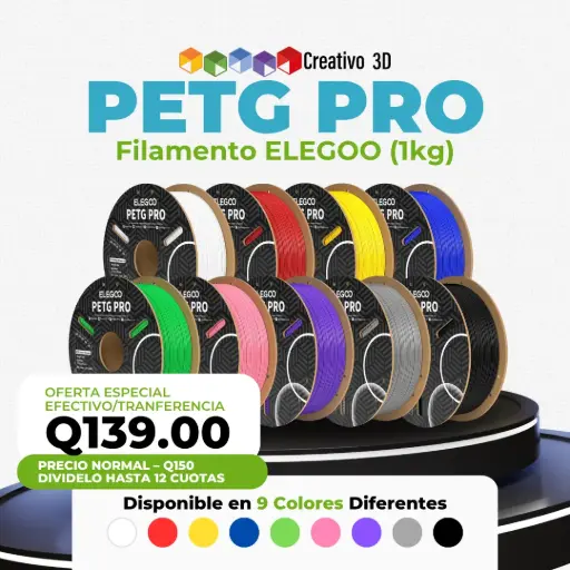 ELEGOO - PETG Pro - 1.0 Kg / 1.75mm (09 colores diferentes) 