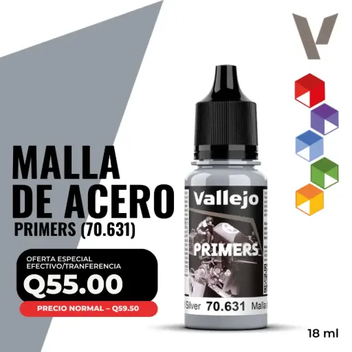 [70.631] Vallejo Primer – Malla de Acero (70.631) 18 ml