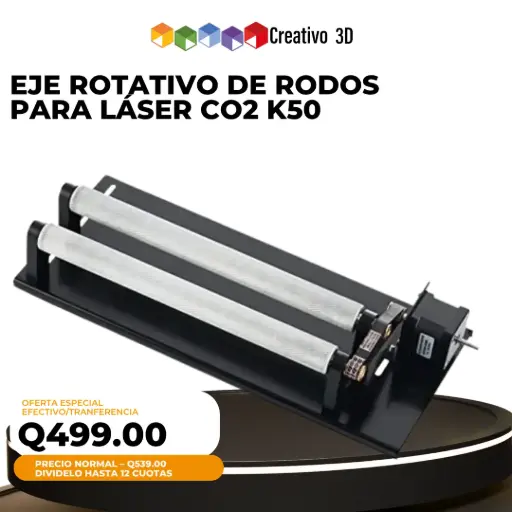 Eje Rotativo de Rodos para Láser CO2 K50