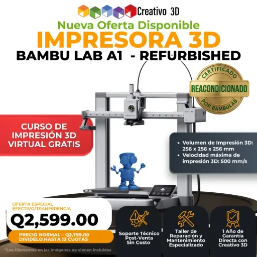 Bambu Lab - Refurbished A1 Impresión 3D Ultra Velocidad y Ultra Calidad
