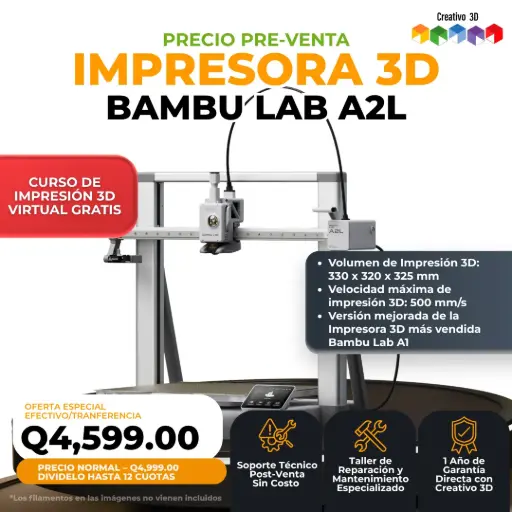 [IFBLA-A2L] Bambu Lab - A2L Impresora 3D de Gran Formato - Ya Disponible