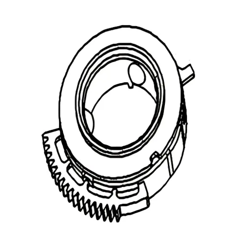 [20006125001] Anillo dentado con soporte de extrusor para Creator 5 / Creator 5 Pro