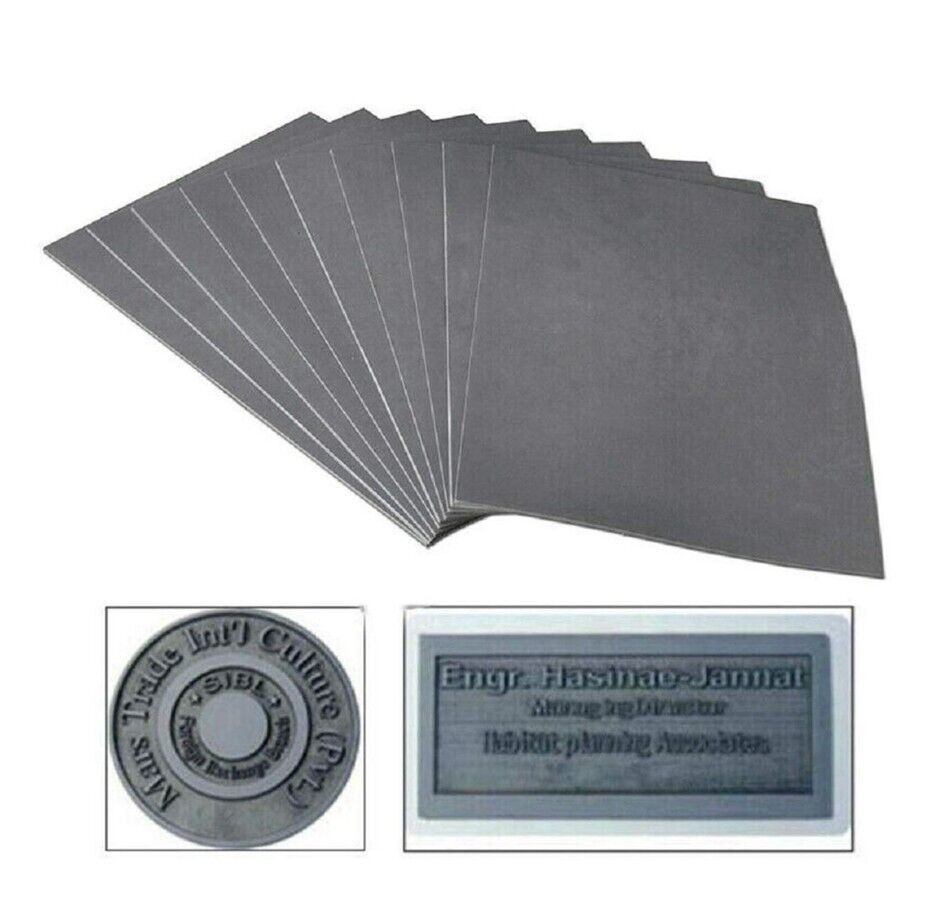 HOJA DE HULE PARA SELLOS Hoja de Hule para Realización de Sellos por Láser