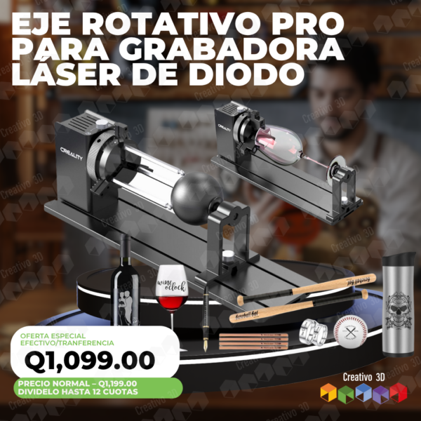 Eje Rotativo para Laser Diodo y Promocionales