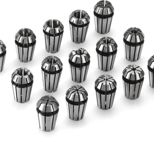 Set de Collets ER11 para CNC de 15 Piezas