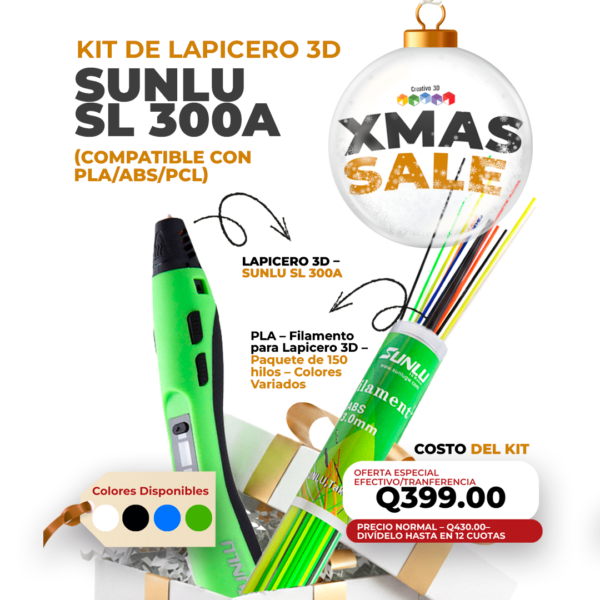 KIT LAPICERO 3D SUNLU 3A