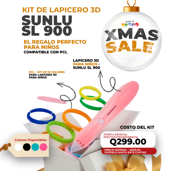 KIT LAPICERO 3D SUNLU SL 900