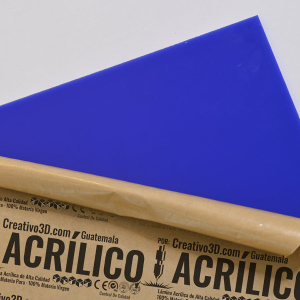 Plancha de Acrílico color Azul - Guatemala