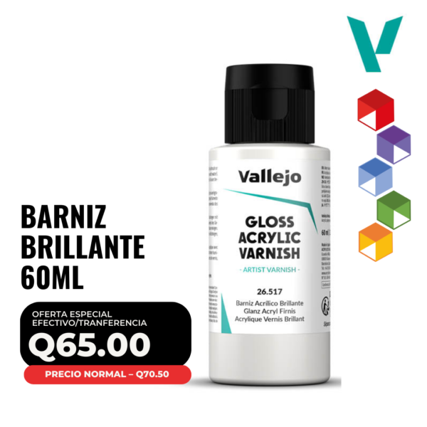 Vallejo - Barniz Brillante 60ml (26.517)