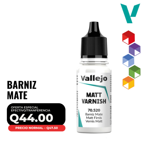 Vallejo - Barniz Mate 18ml (70.520 - Pos. 208)