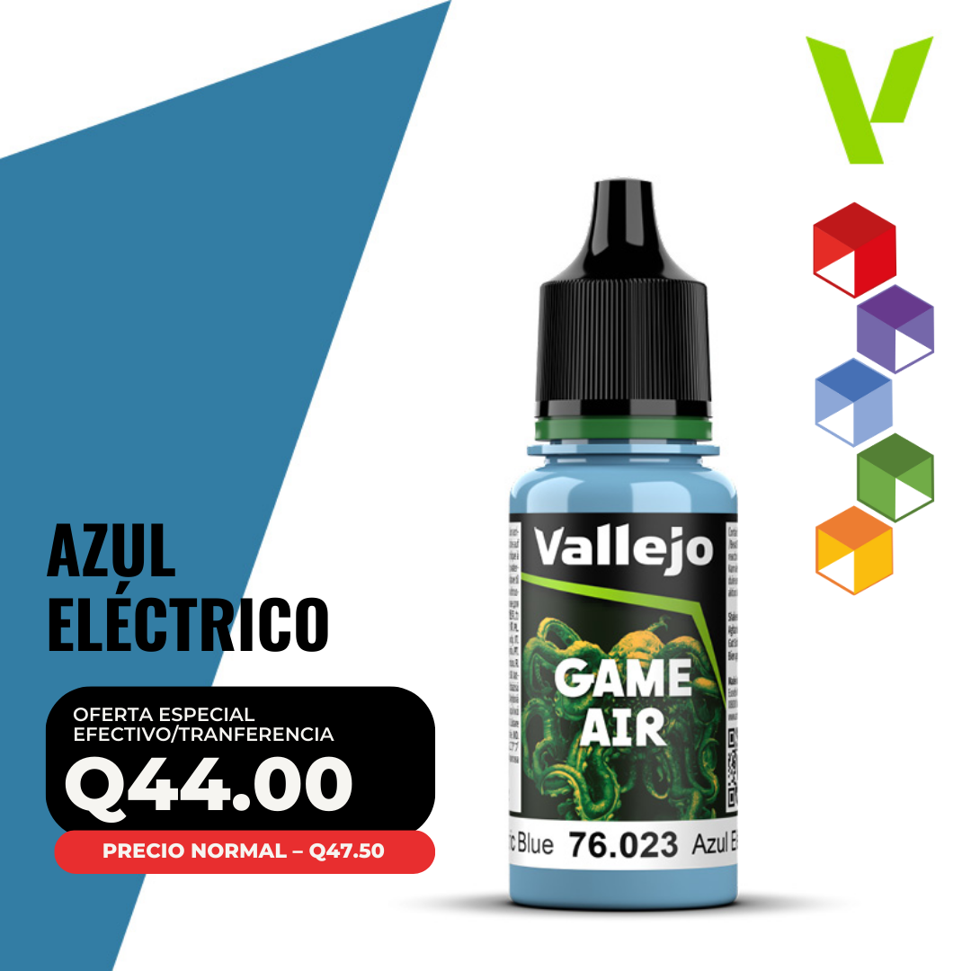 Vallejo Game Air - Azul Eléctrico (76.023 - Pos. 25) Vallejo Game Air - Azul Eléctrico (76.023 - Pos. 25)