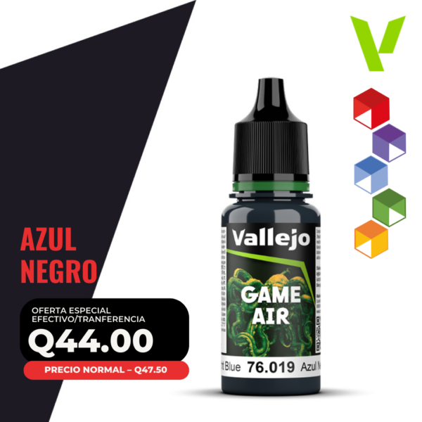 Vallejo Game Air - Azul Negro (76.019 - Pos. 23)