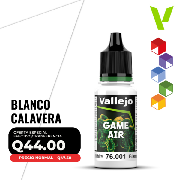 Vallejo Game Air - Blanco Calavera (76.001 - Pos. 1)