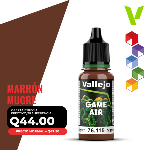 Vallejo Game Air - Marrón Mugre (76.115 - Pos. 45)