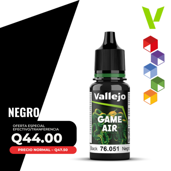 Vallejo Game Air - Negro (76.051 - Pos. 51)