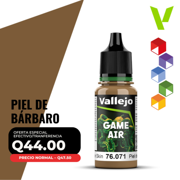 Vallejo Game Air - Piel de Bárbaro (76.071 - Pos. 7)