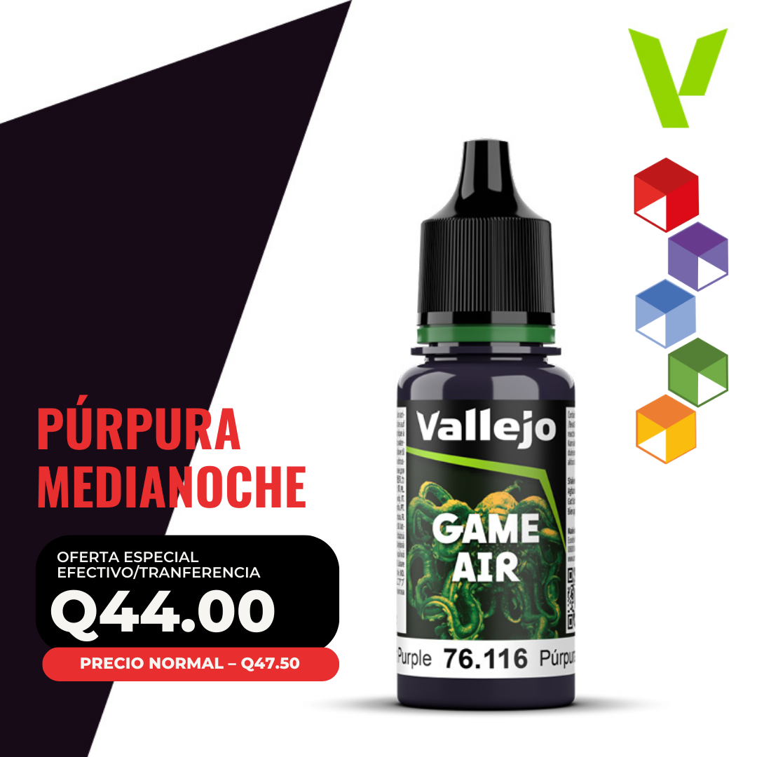 Vallejo Game Air - Púrpura Medianoche (76.116 - Pos. 21) Vallejo Game Air - Púrpura Medianoche (76.116 - Pos. 21)