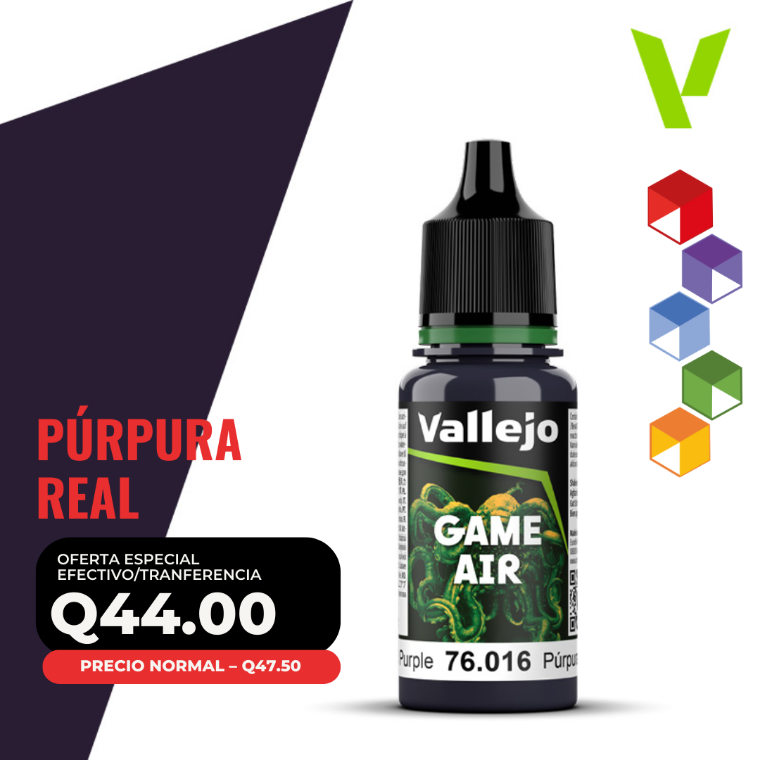 Vallejo Game Air - Púrpura Real (76.016 - Pos. 20) Vallejo Game Air - Púrpura Real (76.016 - Pos. 20)