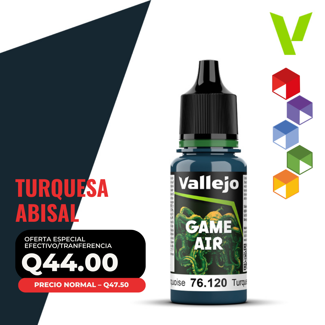 Vallejo Game Air - Turquesa Abisal (76.120 - Pos. 29) Vallejo Game Air - Turquesa Abisal (76.120 - Pos. 29)