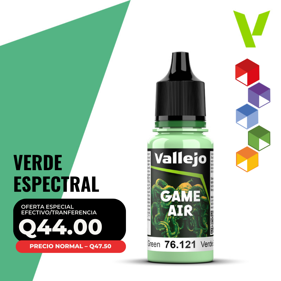 Vallejo Game Air - Verde Espectral (76.121 - Pos. 30) Vallejo Game Air - Verde Espectral (76.121 - Pos. 30)