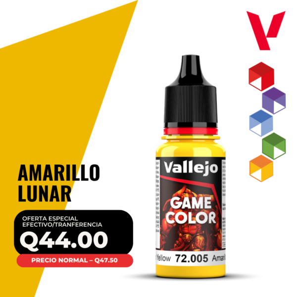 Vallejo Game Color - Amarillo Lunar (72.005 - Pos. 13)