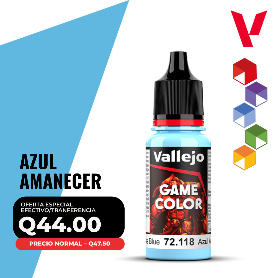 Vallejo Game Color - Azul Amanecer (72.118 - Pos. 37) Vallejo Game Color - Azul Amanecer (72.118 - Pos. 37)