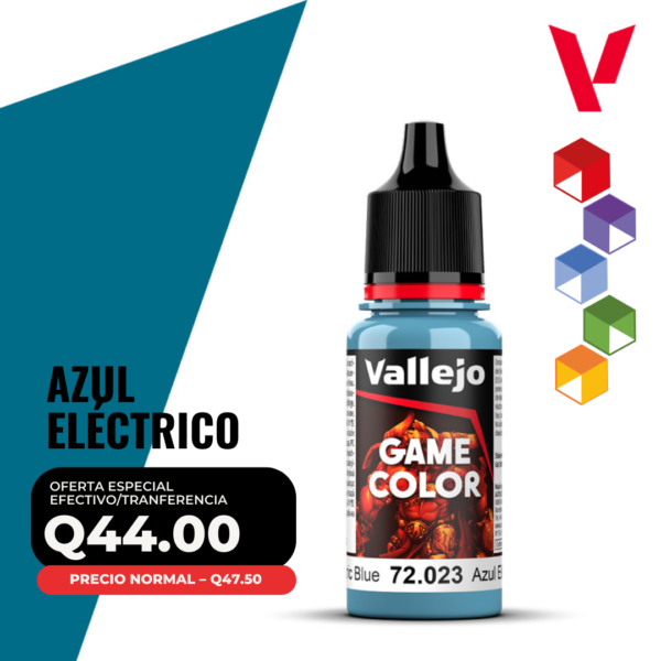 Vallejo Game Color - Azul Eléctrico (72.023 - Pos. 38)