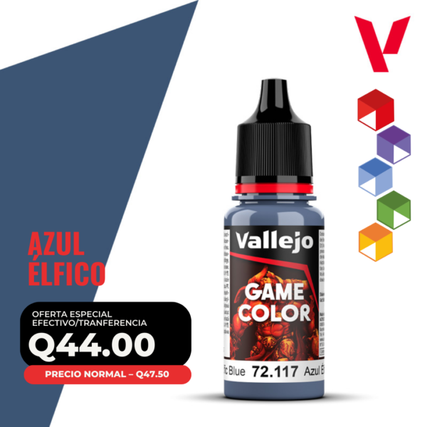 Vallejo Game Color - Azúl Élfico (72.117 - Pos. 34)