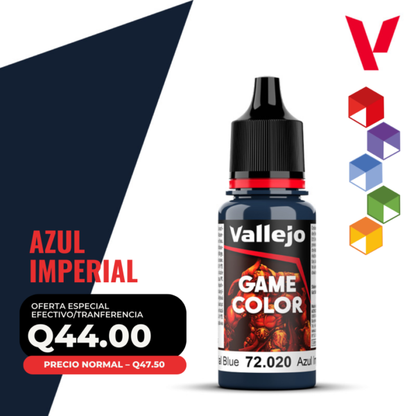 Vallejo Game Color - Azul Imperial (72.020 - Pos. 40)