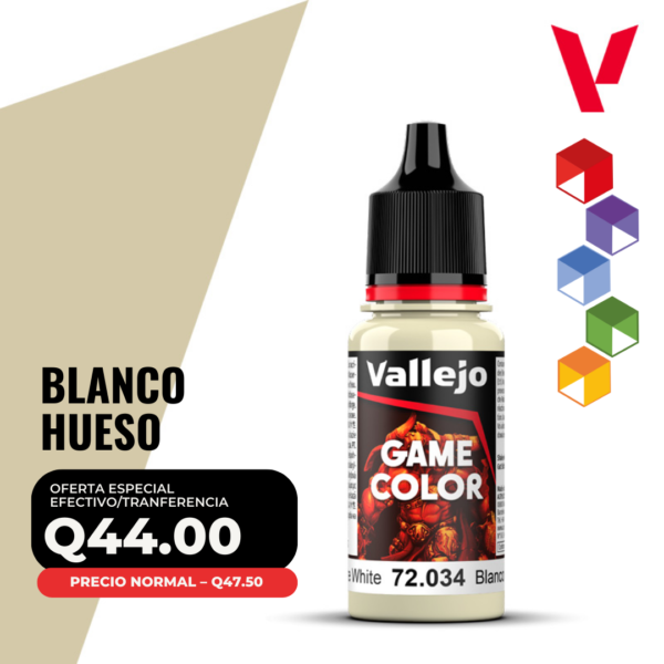 Vallejo Game Color - Blanco Hueso (72.034 - Pos. 4)