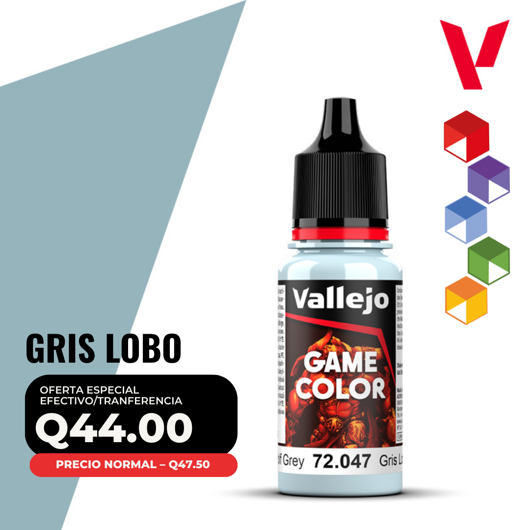 Vallejo Game Color - Gris Lobo (72.047 - Pos. 72) Vallejo Game Color - Gris Lobo (72.047 - Pos. 72)