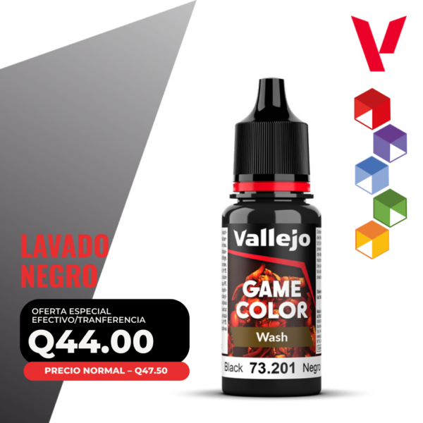 Vallejo Game Color - Lavado Negro (73.201 - Pos. 88) - Wash