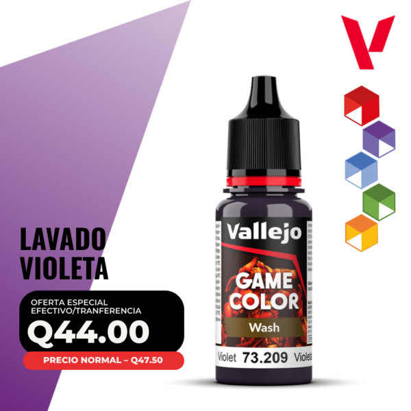Vallejo Game Color - Lavado Violeta (73.209 - Pos. 84) - Wash
