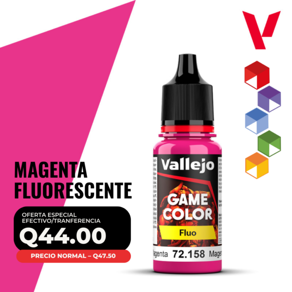 Vallejo Game Color - Magenta Fluorescente (72.158 - Pos. 104) - Fluo