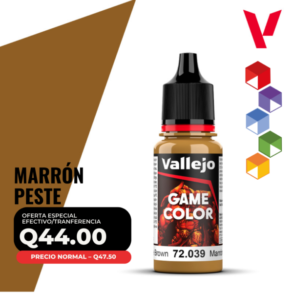 Vallejo Game Color - Marrón Peste (72.039 - Pos. 63)