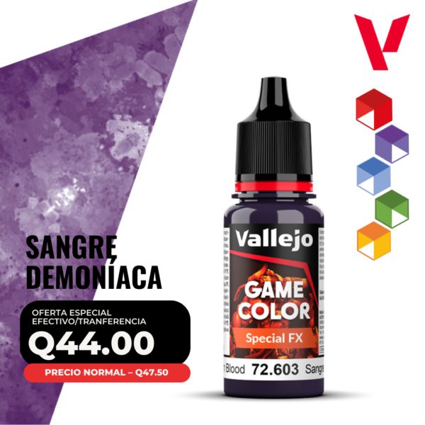 Vallejo Game Color - Sangre Demoníaca (72.603 - Pos. 92) - Special FX