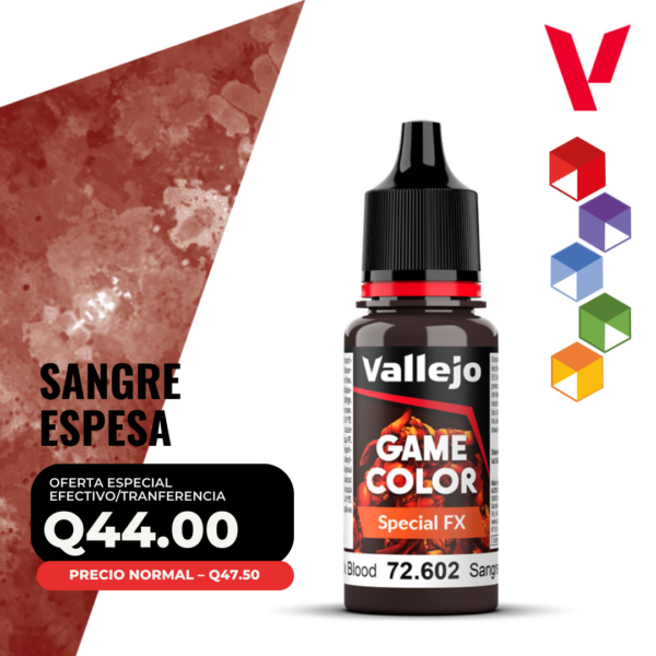 Vallejo Game Color - Sangre Espesa (72.602 - Pos. 91) - Special FX