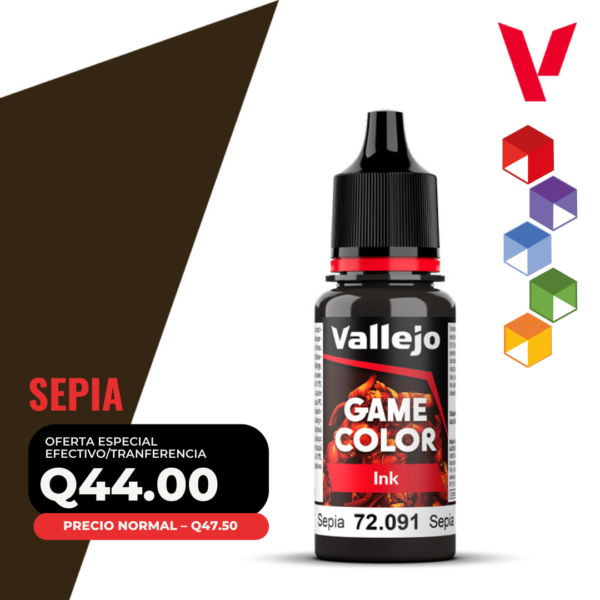 Vallejo Game Color - Sepia (72.091 - Pos. 119) - Ink