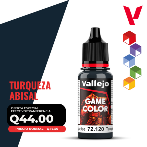 Vallejo Game Color - Turquesa Abisal (72.120 - Pos. 44)