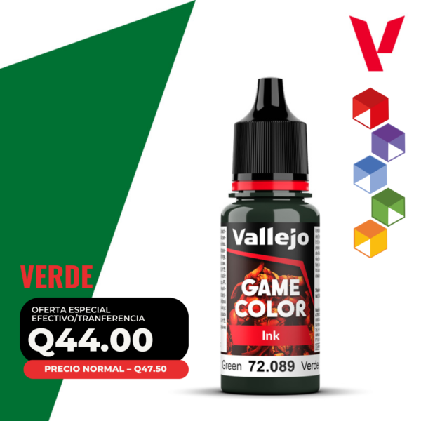 Vallejo Game Color - Verde (72.089 - Pos. 117) - Ink