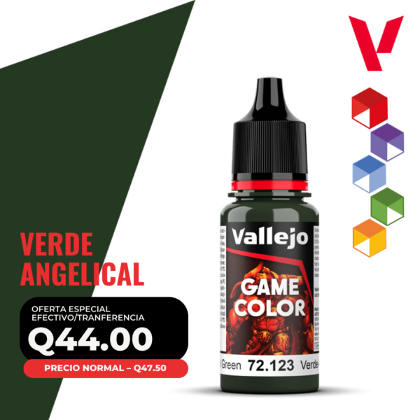 Vallejo Game Color - Verde Angelical (72.123 - Pos. 53)