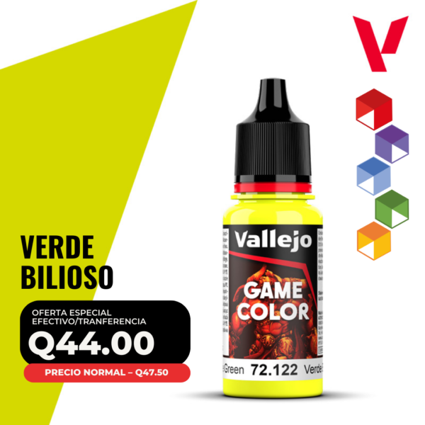 Vallejo Game Color - Verde Bilioso (72.122 - Pos. 49)