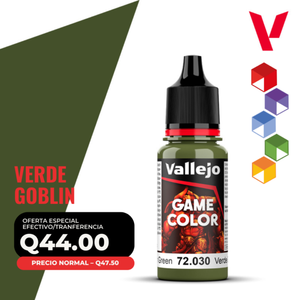 Vallejo Game Color - Verde Goblin (72.030 - Pos. 51)