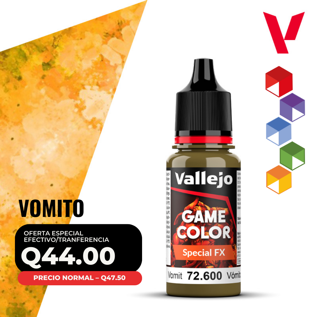 Vallejo Game Color - Vómito (72.600 - Pos. 89) - Special FX Vallejo Game Color - Vómito (72.600 - Pos. 89) - Special FX