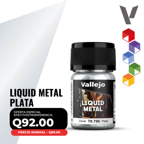 Vallejo Liquid Metal - Plata 35ml (70.790)