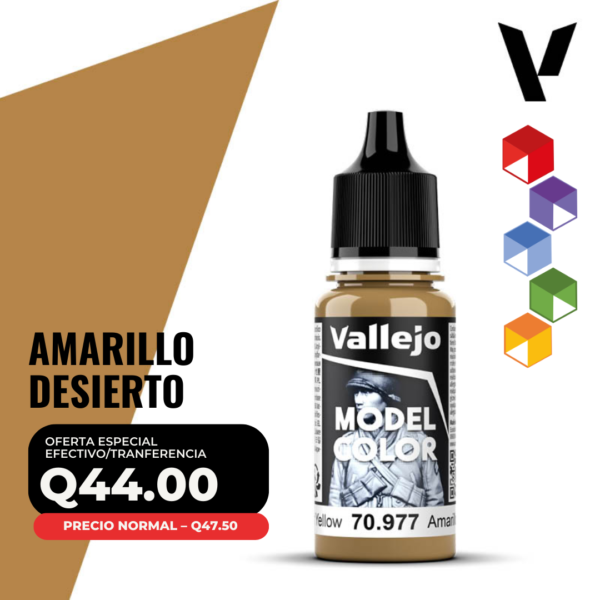 Vallejo Model Color - Amarillo Desierto (70.977 - Pos. 147)