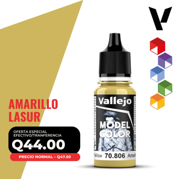 Vallejo Model Color - Amarillo Lasur (70.806 - Pos. 119)