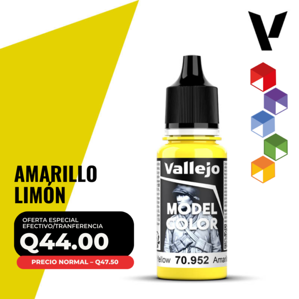 Vallejo Model Color - Amarillo Limón (70.952 - Pos. 25)