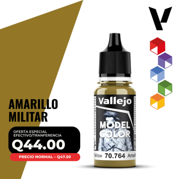 Vallejo Model Color - Amarillo Militar (70.764 - Pos. 125)