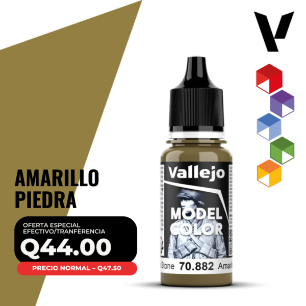 Vallejo Model Color - Amarillo Piedra (70.882 - Pos. 124)